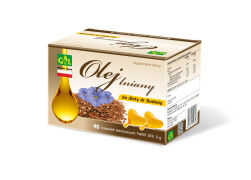 Olej lniany do diety dr Budwig 40 kaps. LEKKO USZKODZONE OPAKOWANIE