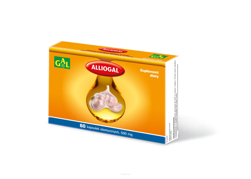 Alliogal 500 mg 60 kaps. LEKKO USZKODZONE OPAKOWANIE