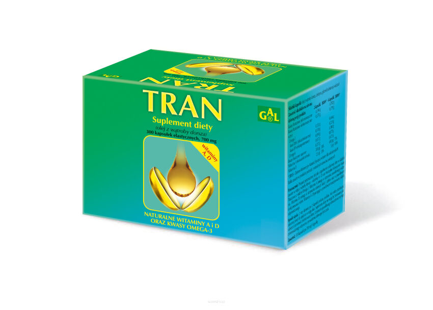 Tran 700 mg 300 kaps.